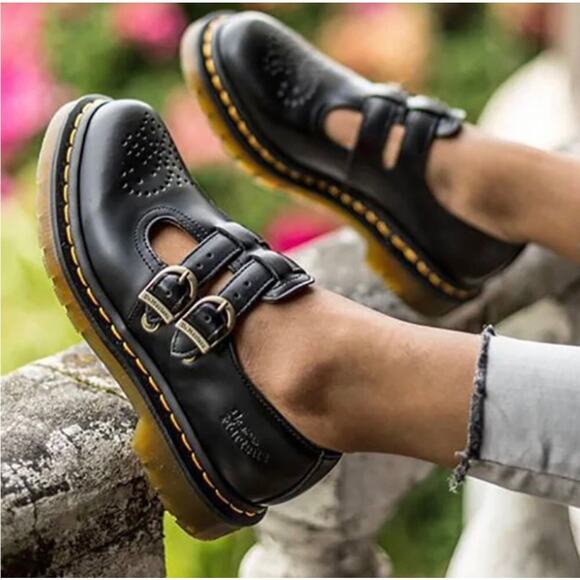 Dr. Martens Shoes - Dr. Martens 8065 Smooth Leather Mary Jane Shoes